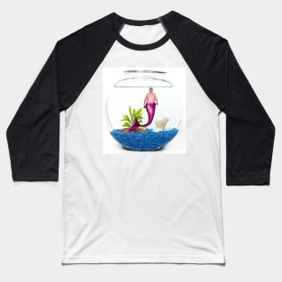 Fishbowl Merman Baseball T-Shirt